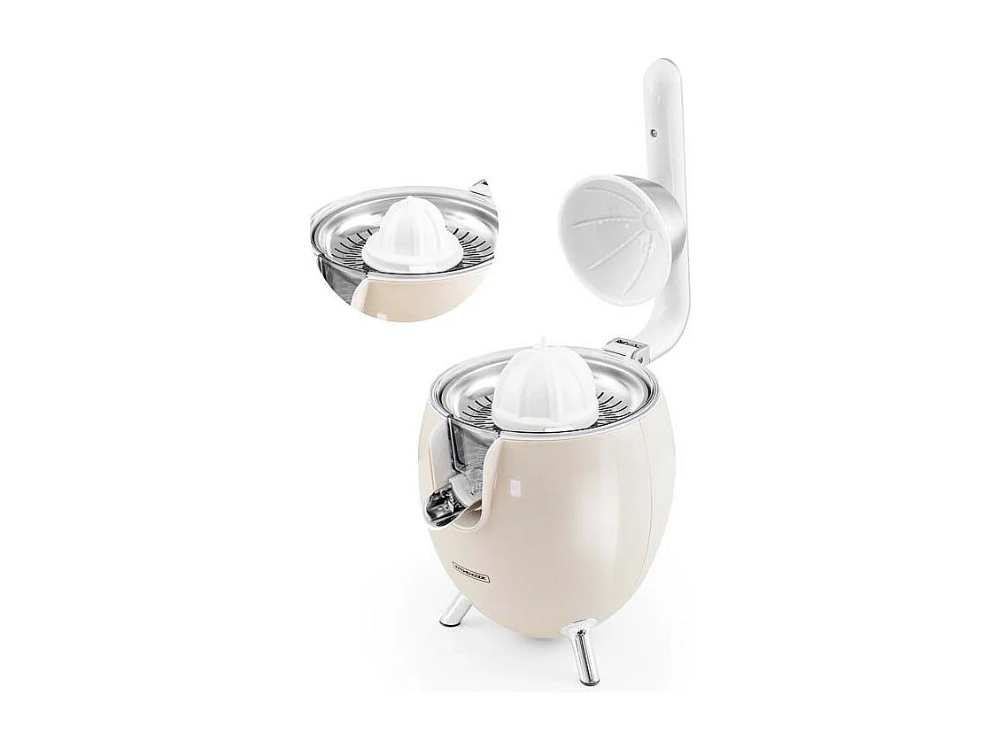 Kitchencook - Presse Agrume électrique 550ml - 2 Cônes De Pressages - Bras Articulé - Bec Verseur - Filtre Acier Inoxydable