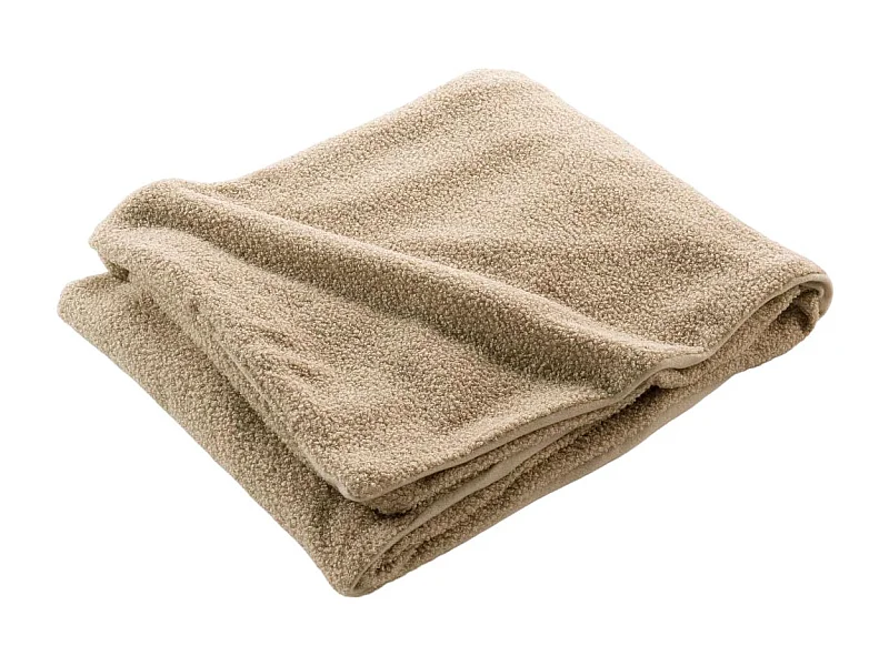 Plaid Bouclette "Wooly" 180x220cm Beige