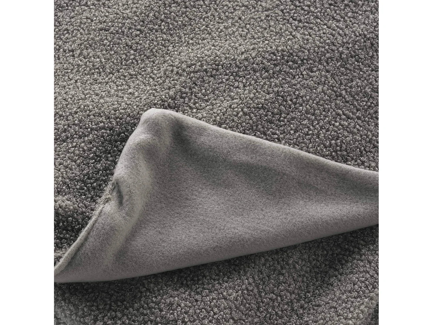 Plaid Bouclette "Wooly" 180x220cm Gris