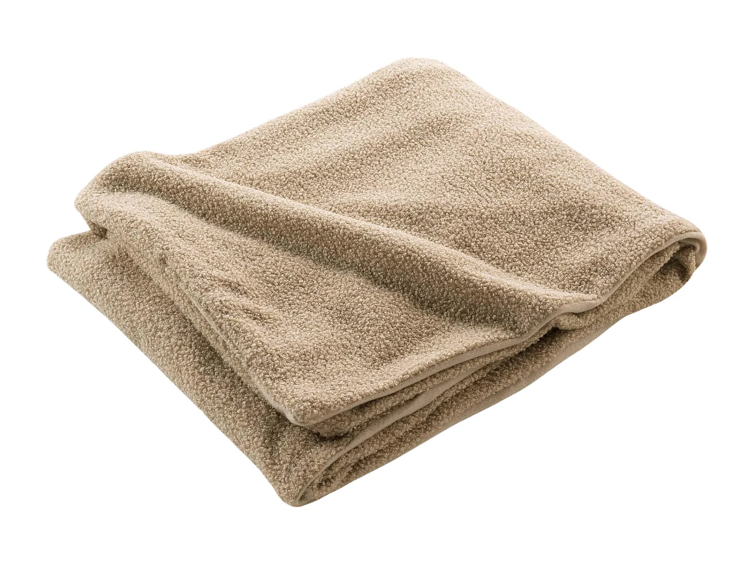 Plaid Bouclette "Wooly" 125x150cm Beige