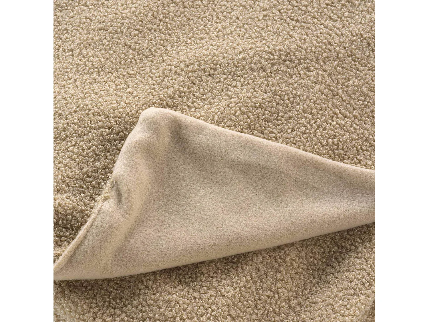 Plaid Bouclette "Wooly" 125x150cm Beige