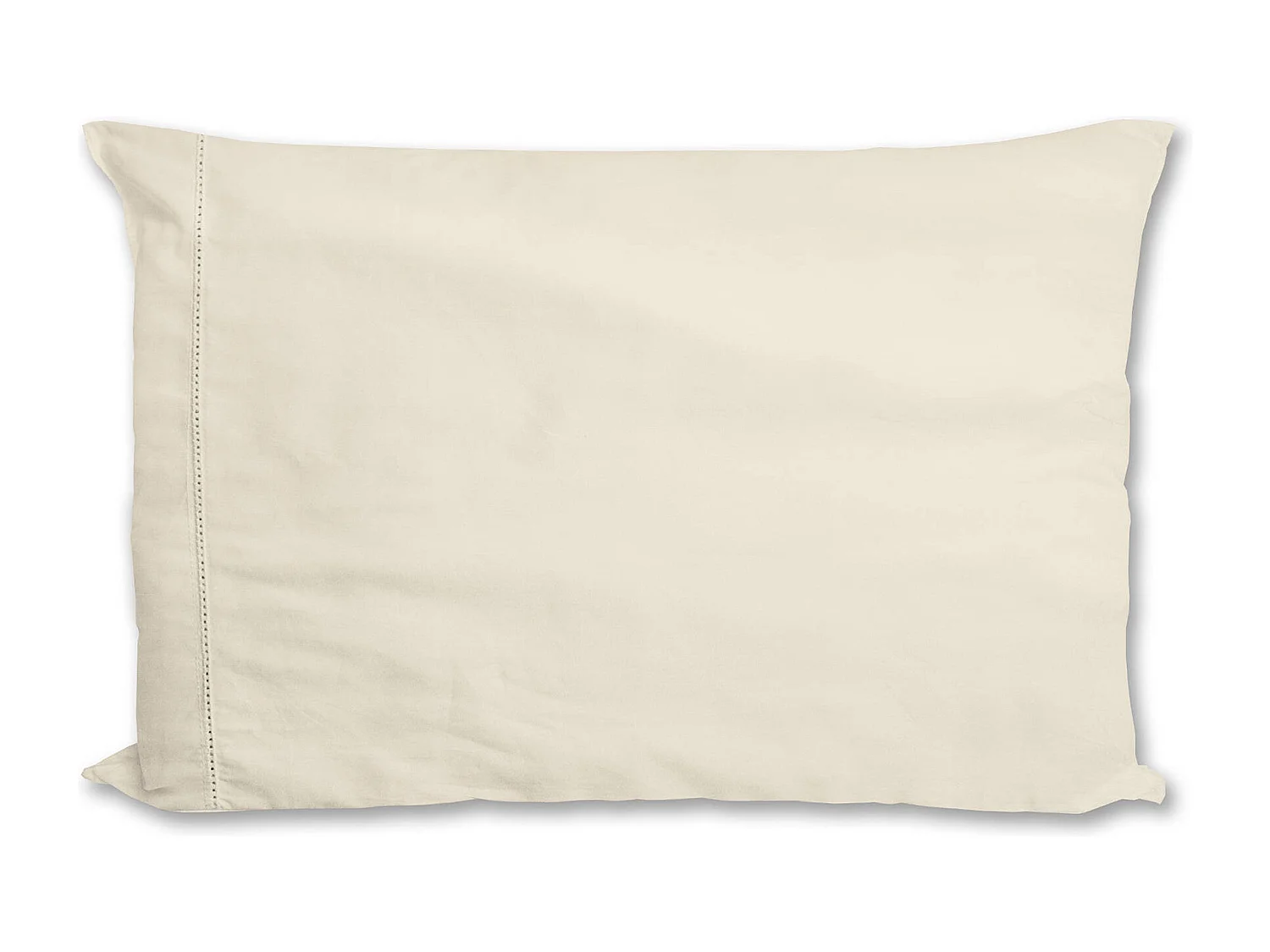 Taie d'oreiller percale écru 65x65 cm
