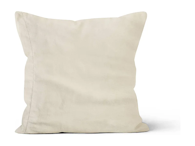 Taie d'oreiller percale écru 65x65 cm