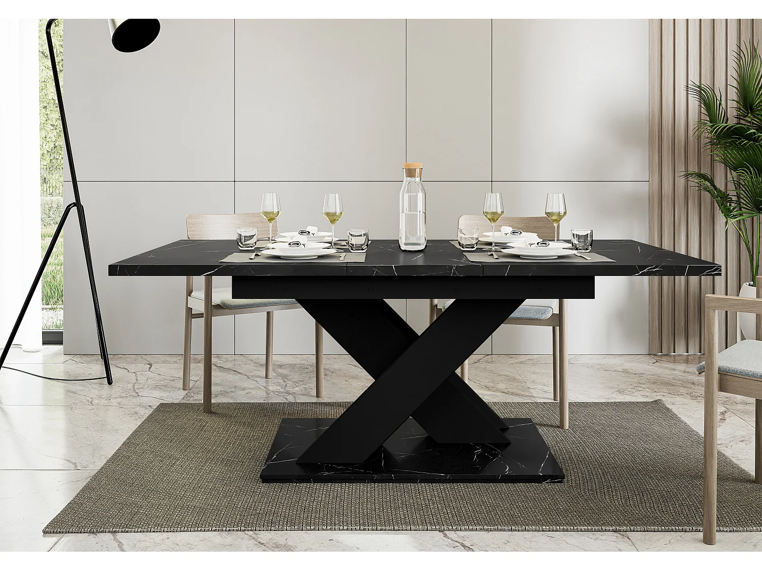 Onyx stół czarny marmur czarny