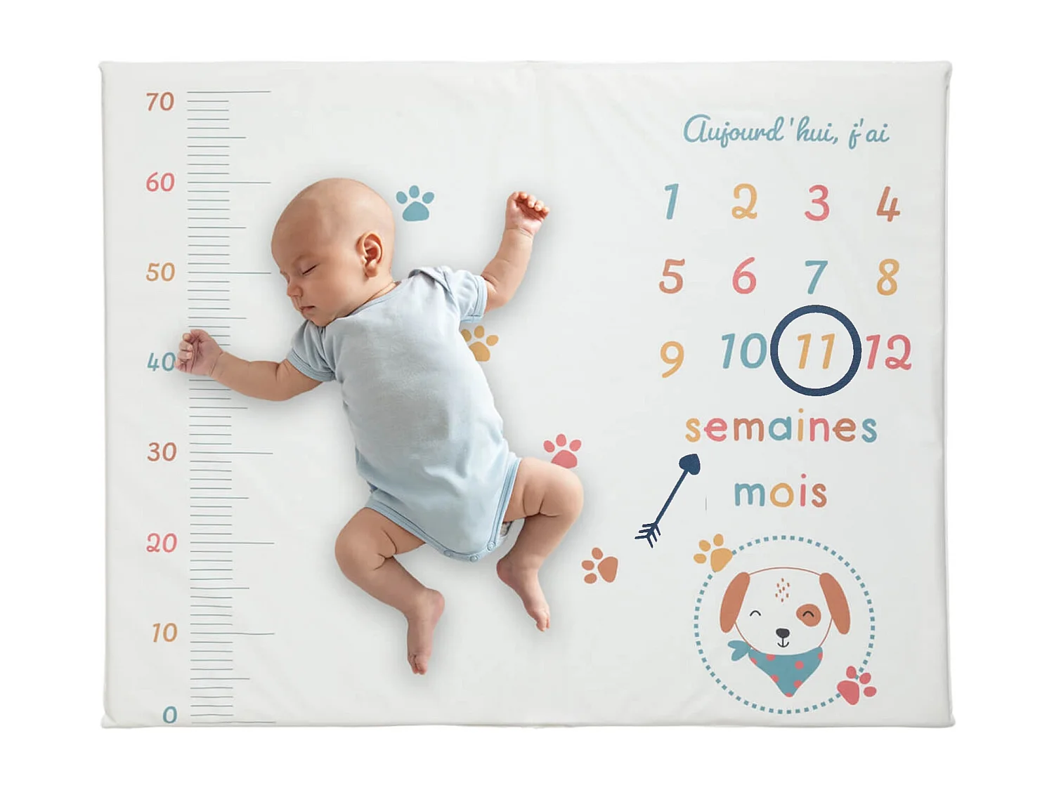 Tappetino da gioco per bambini Compleanno Toutou Party - 72,5 x 92 x 2,5 cm