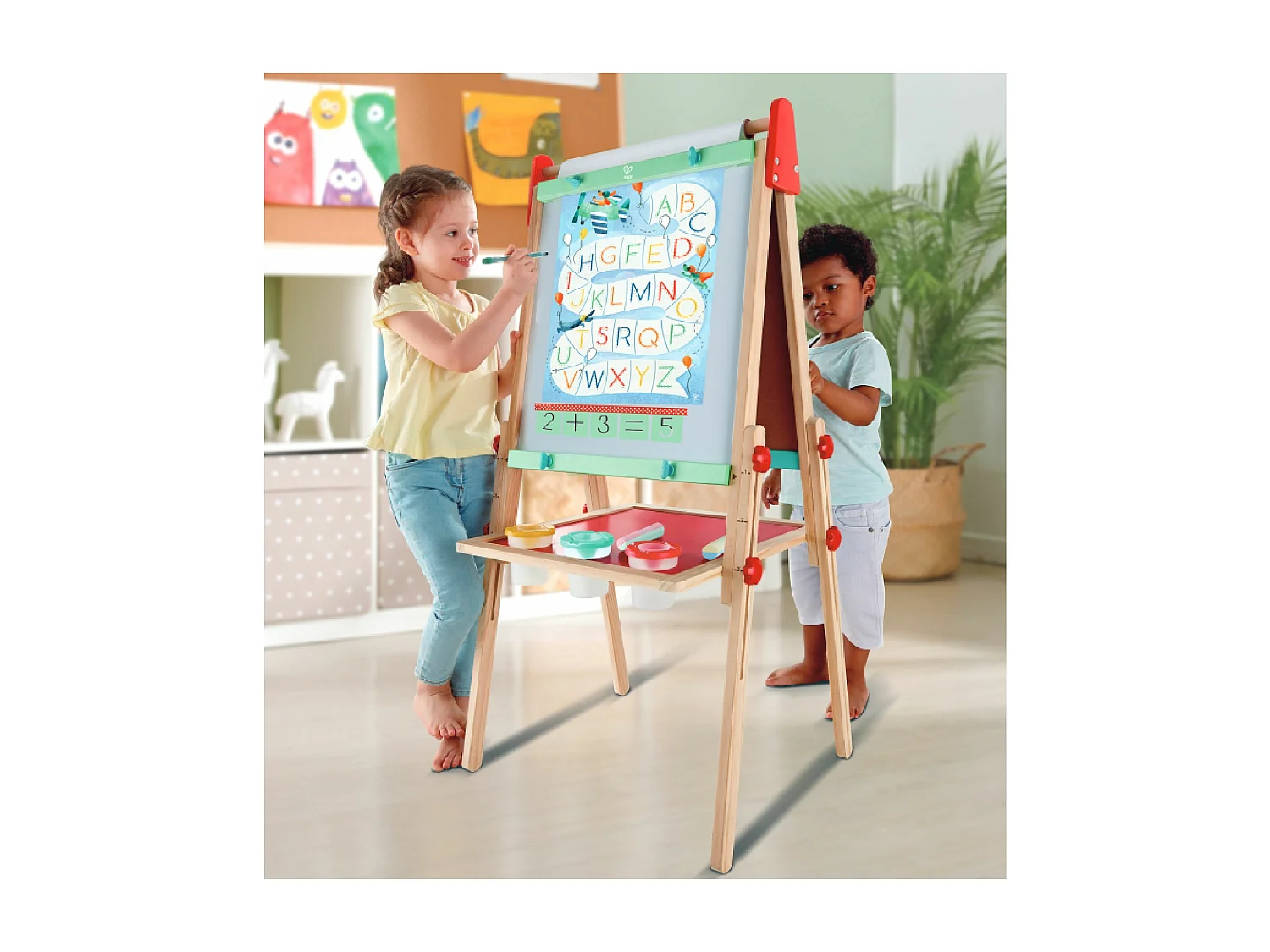 Chevalet 3 en 1 pour enfant - 48 x 106,2 x 40,3 cm - À partir de 3 ans