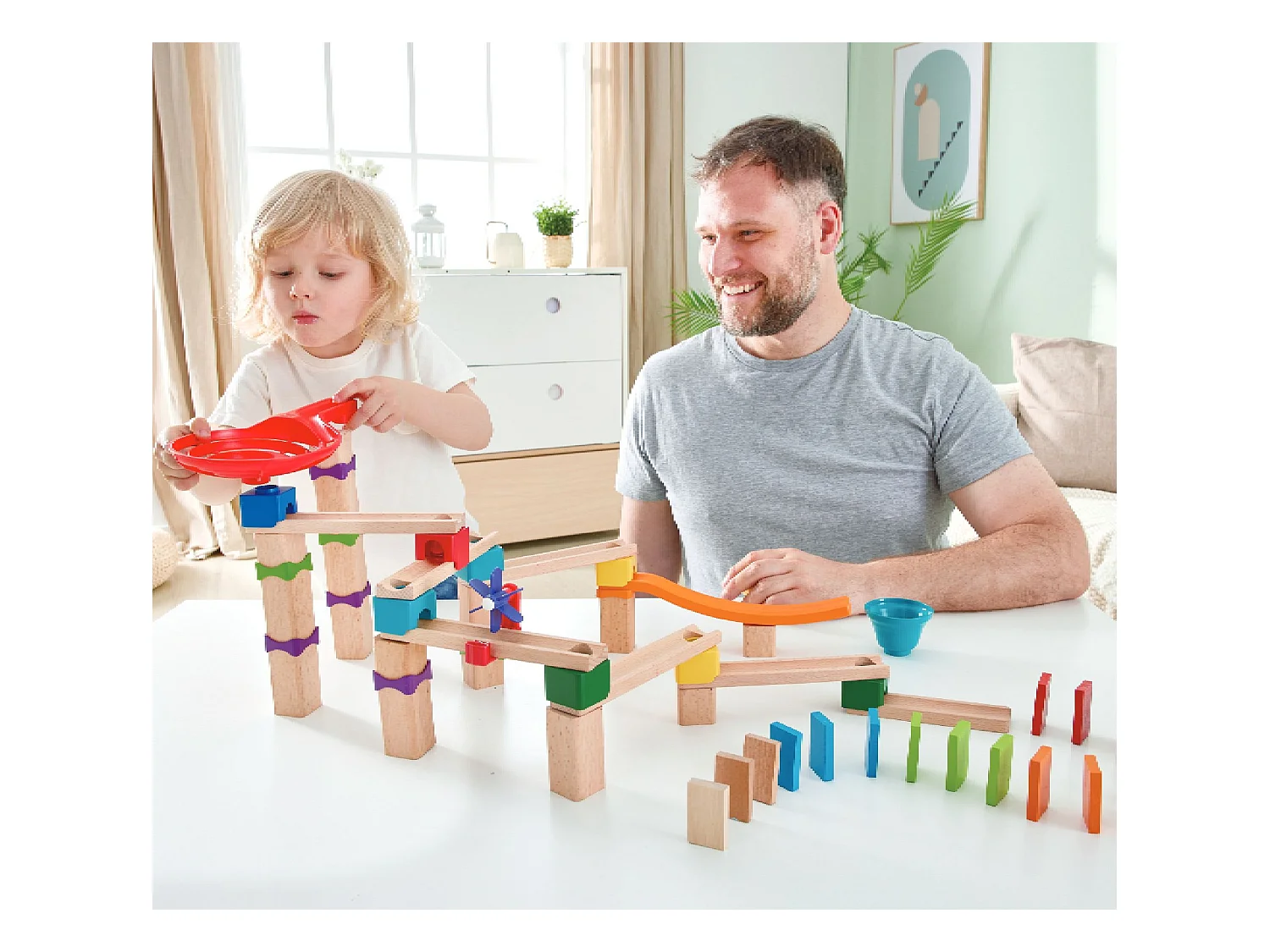 Murmelbahn-Kugelbahn-Geschwindigkeitsrennen – Ab 3 Jahren