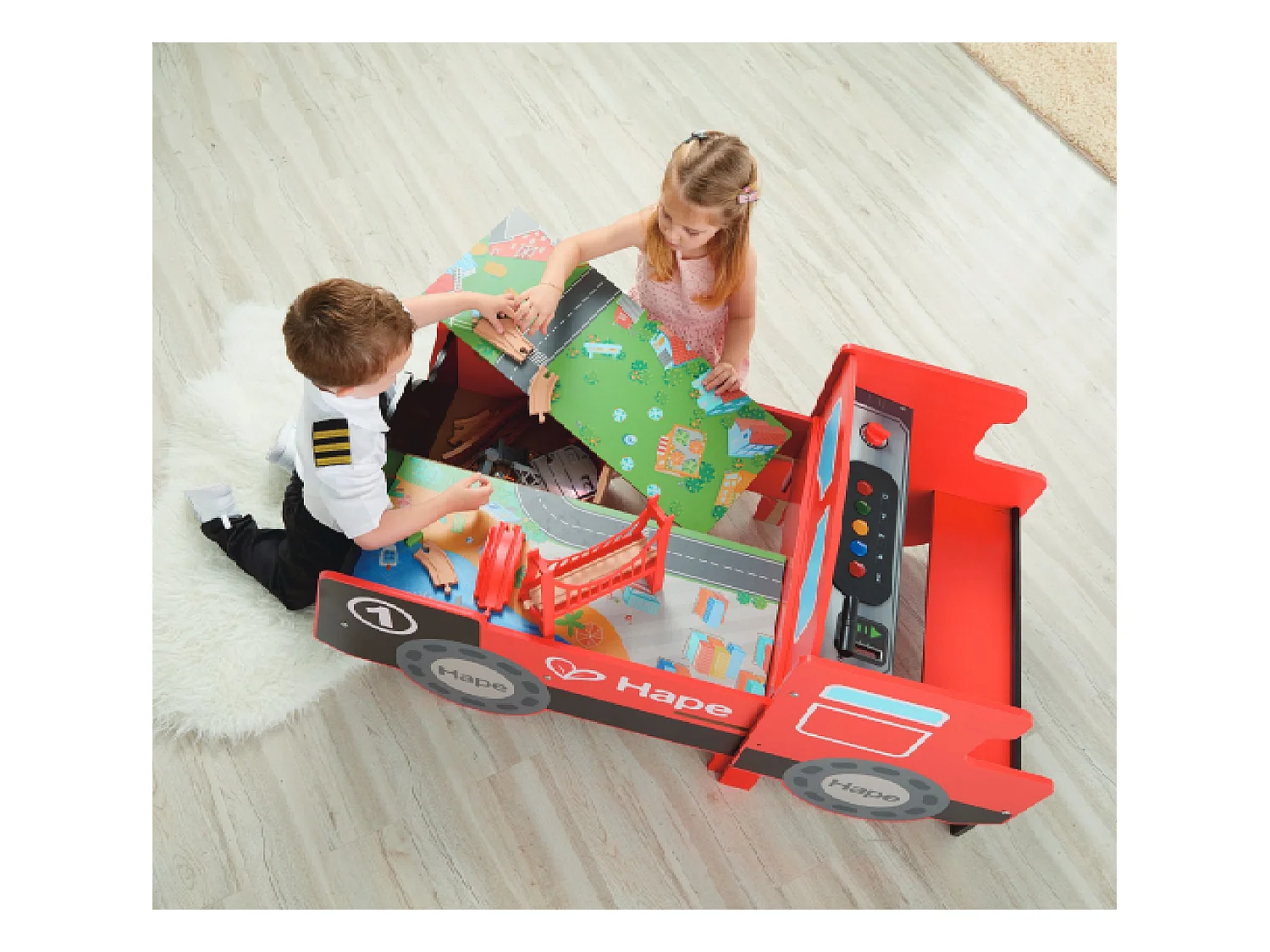 Lokomotivtisch - 122,8 x 63,8 x 59 cm - Ab 3 Jahren