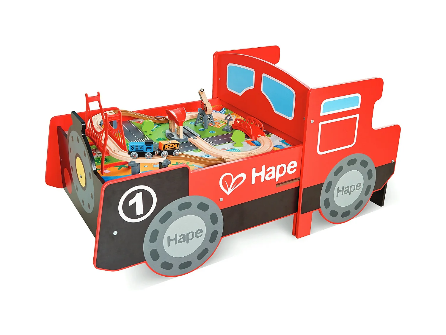 Table train locomotive - 122,8 x 63,8 x 59 cm - À partir de 3 ans