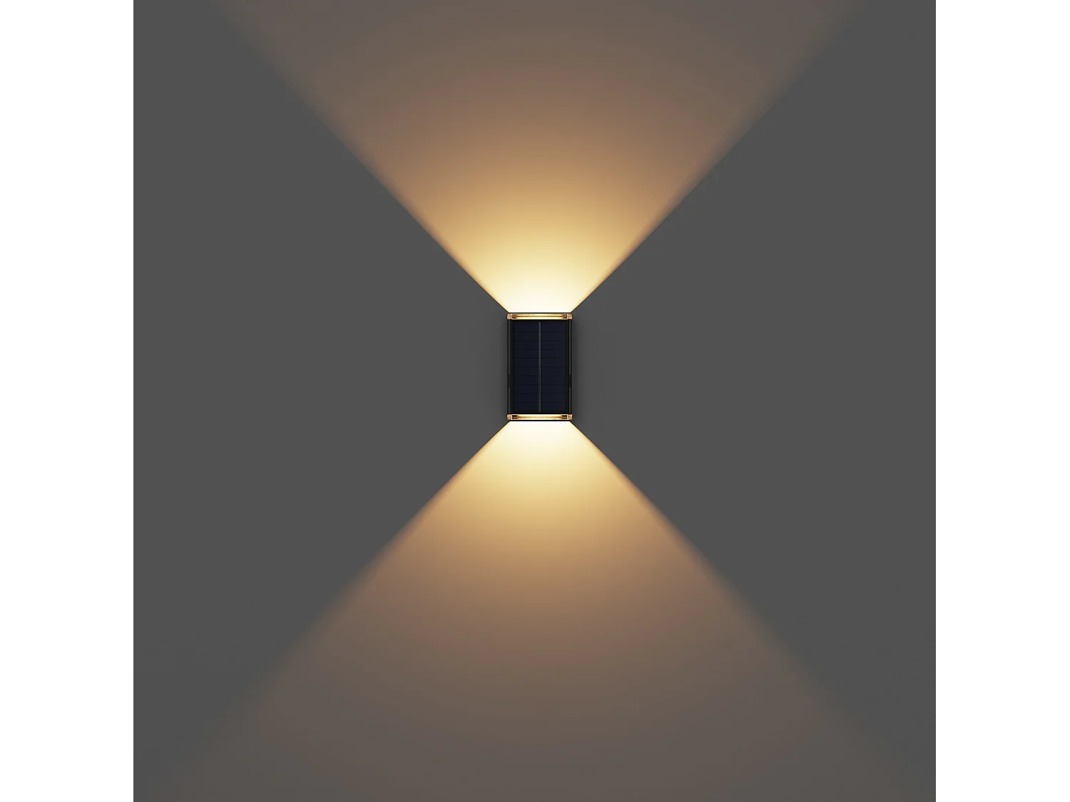 Lot de 2 projecteurs solaires RODY Noir Plastique H18 cm