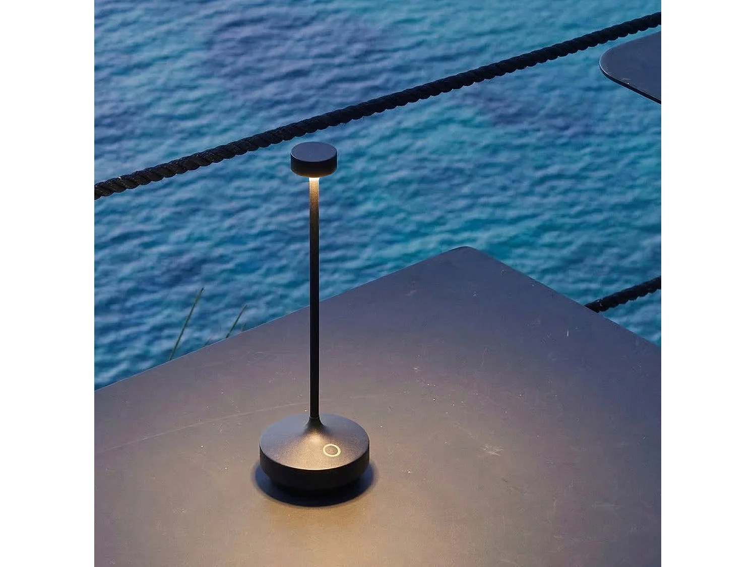 Lampe de table sans fil RUBY Noir H25cm