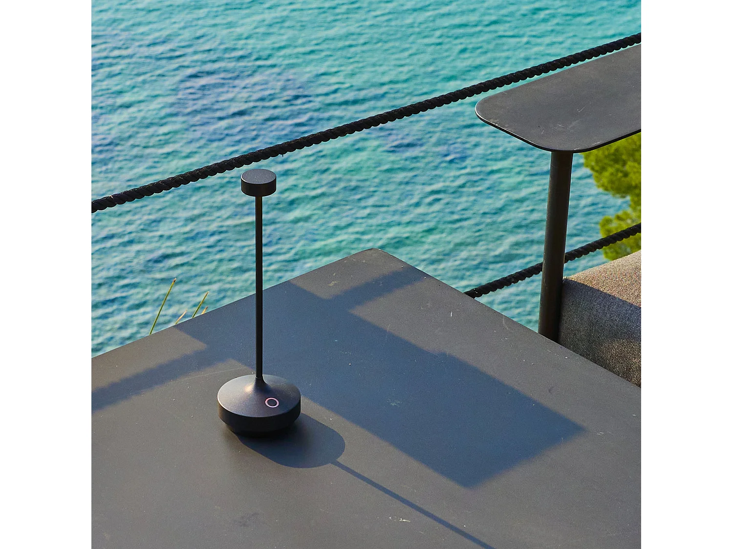 Lampe de table sans fil RUBY Noir H25cm