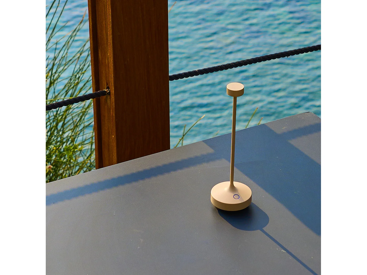 Lampe de table sans fil RUBY Sable H25cm