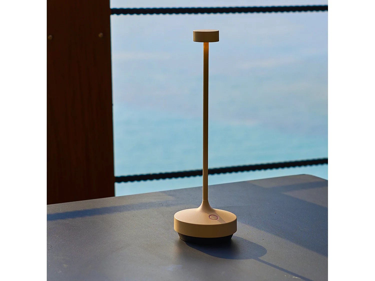 Lampe de table sans fil RUBY Sable H25cm