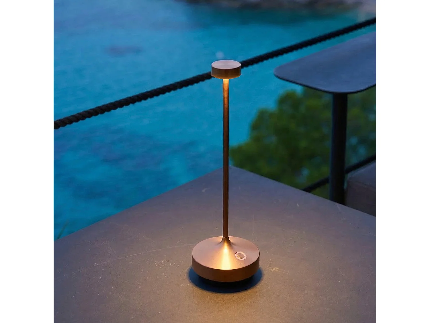 Lampe de table sans fil RUBY Cuivre H25cm