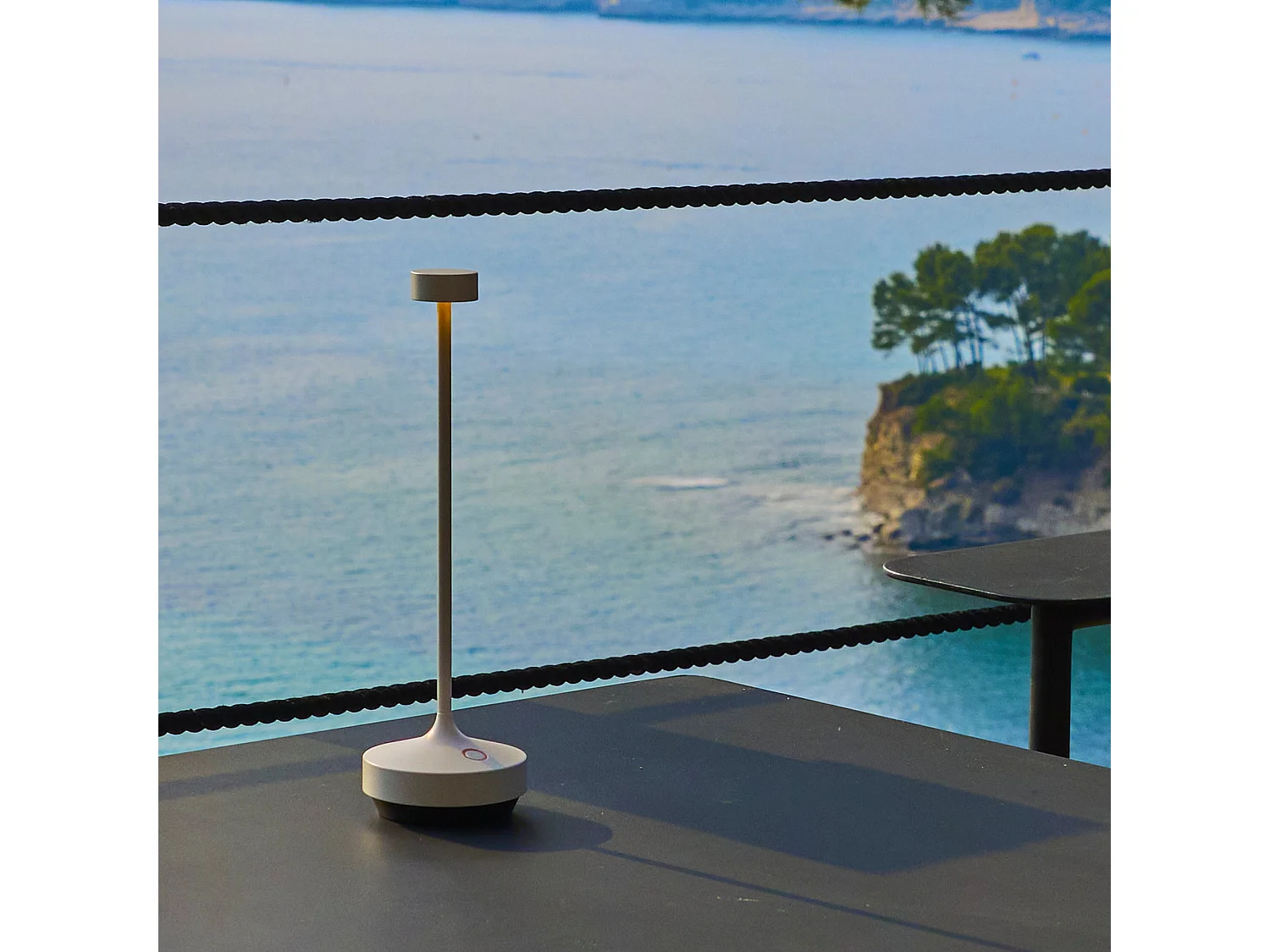 Lampe de table sans fil RUBY Blanc H25cm