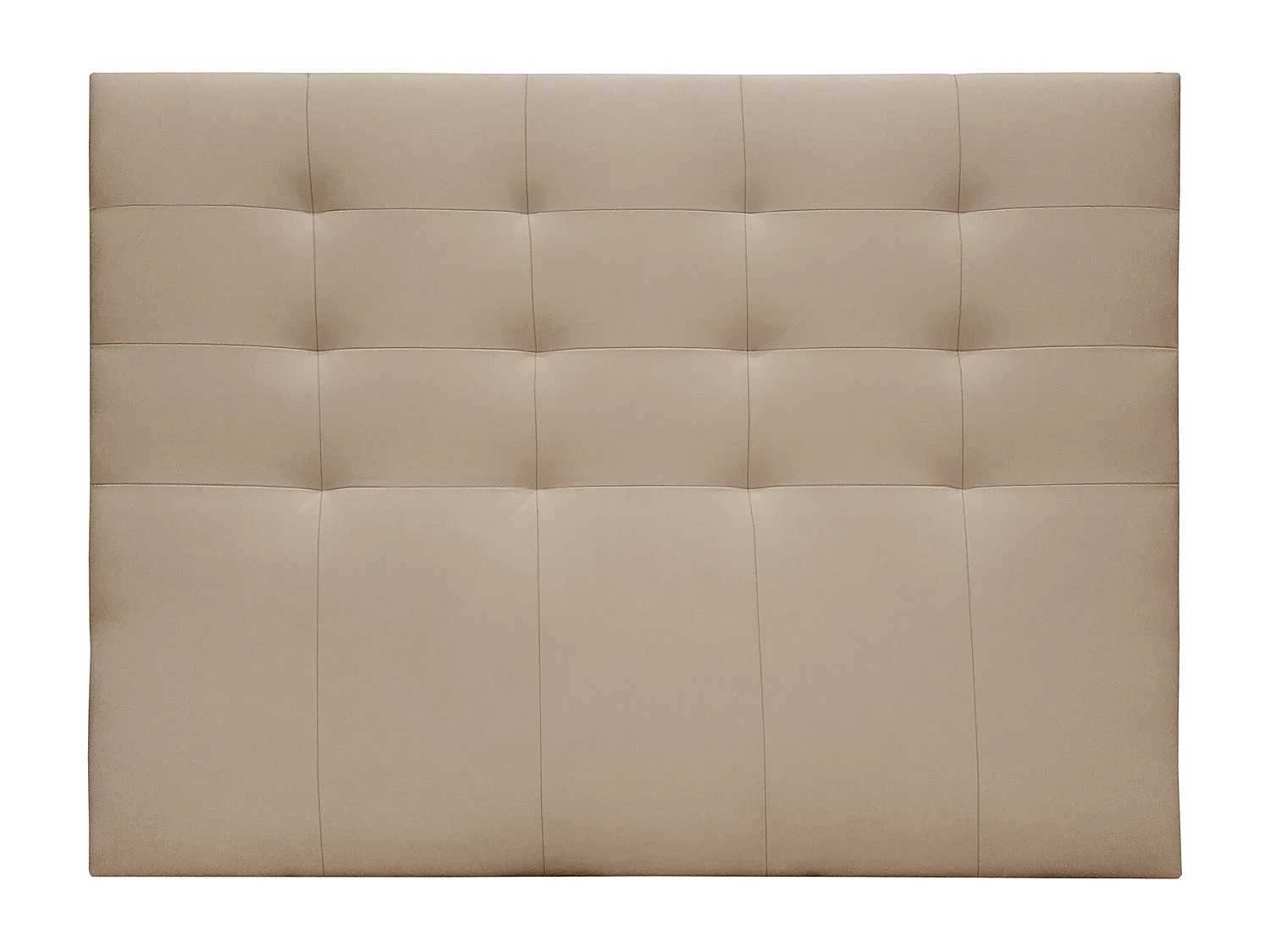 Buyqualia Cabecero Camas 150/135 en Polipiel (Alto 120 / Largo 160 / Ancho 4) (Vison)