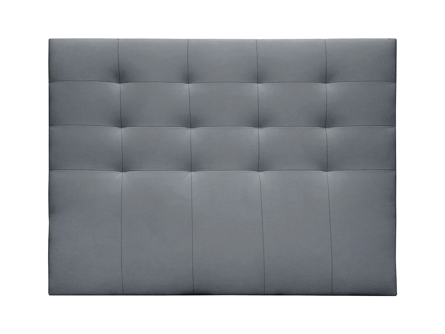 Buyqualia Cabecero Camas 150/135 en Polipiel (Alto 120 / Largo 160 / Ancho 4) (Gris)