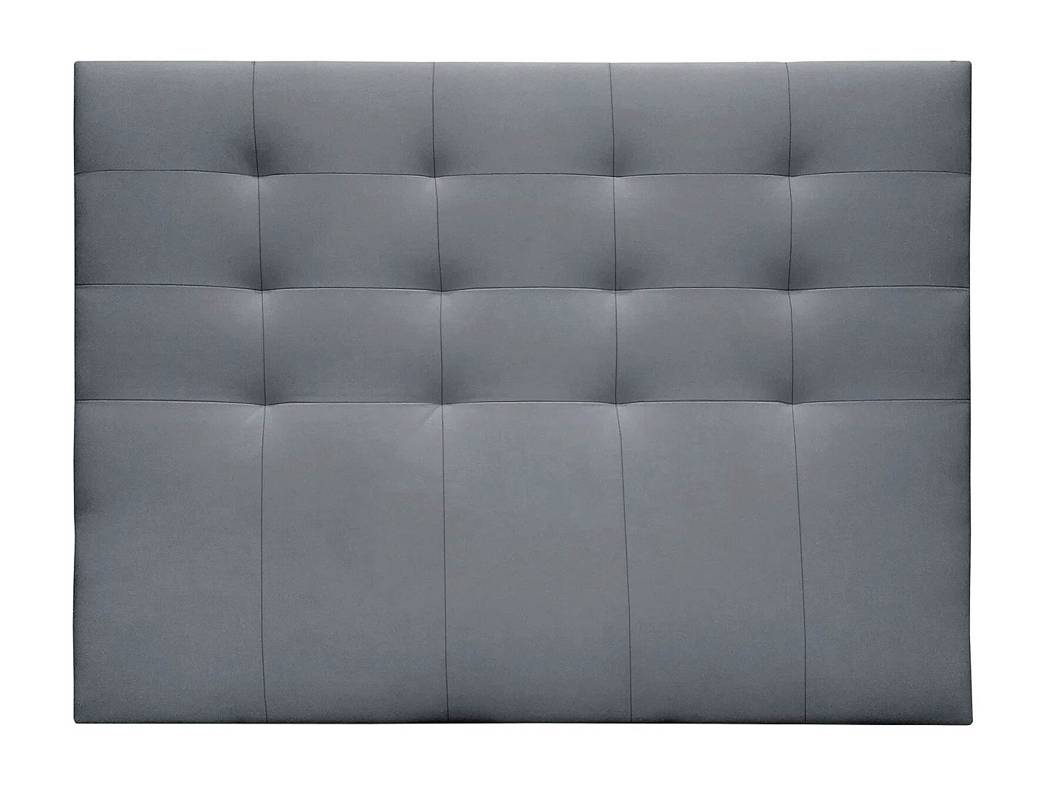 Buyqualia Cabecero Camas 150/135 en Polipiel (Alto 120 / Largo 160 / Ancho 4) (Gris)