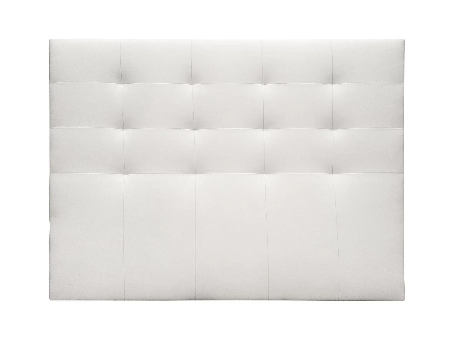 Buyqualia Cabecero Camas 150/135 en Polipiel (Alto 120 / Largo 160 / Ancho 4) (Blanco)