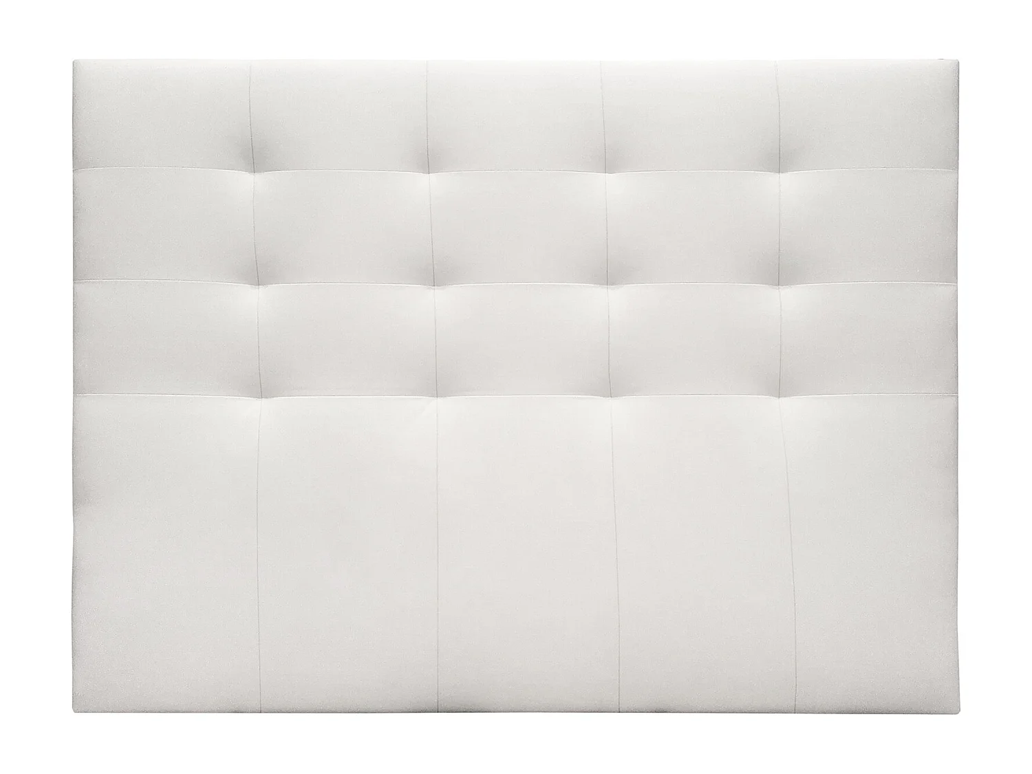 Buyqualia Cabecero Camas 150/135 en Polipiel (Alto 120 / Largo 160 / Ancho 4) (Blanco)