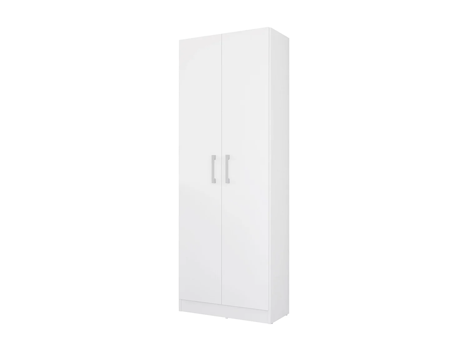 Armario hogar escobero Multiusos Dos Puertas en Color Blanco (Alto 170 cm/Ancho 61 cm/Fondo 32 cm) - Buyqualia