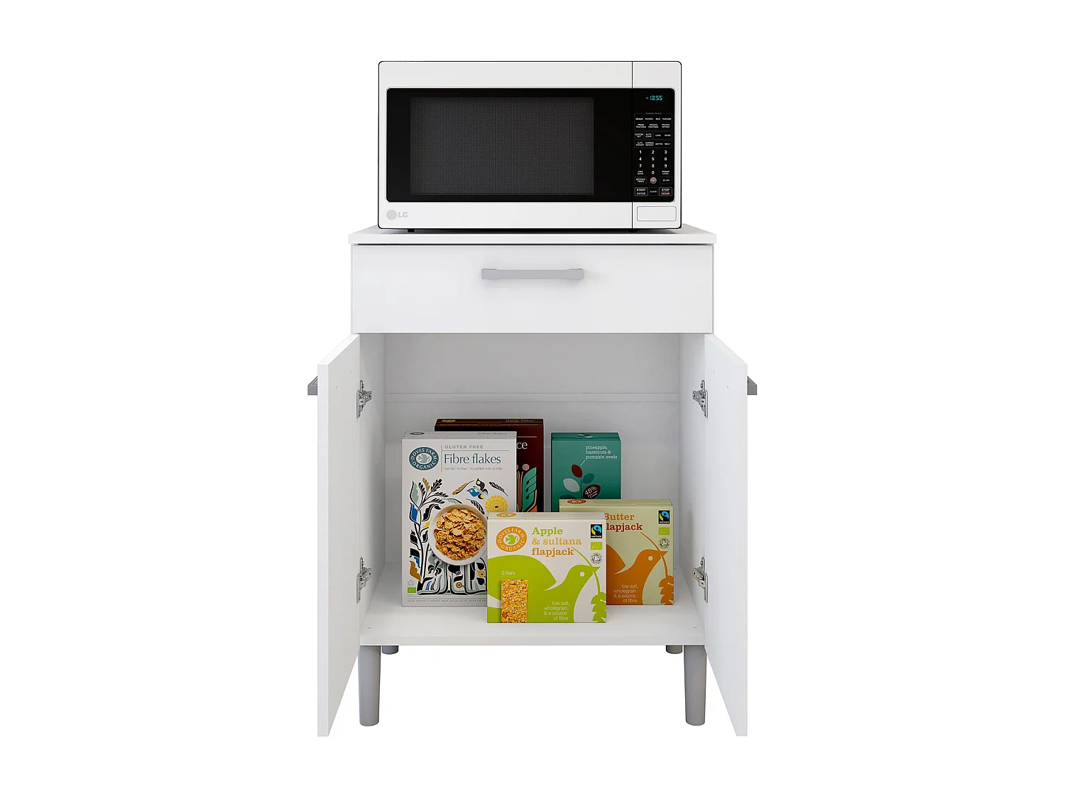 Armario para microondas - 1 cajón - 2 puertas - Buyqualia