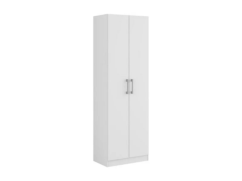 Armario multiusos blanco - 2 puertas - Baldas - 169x56x34 cm