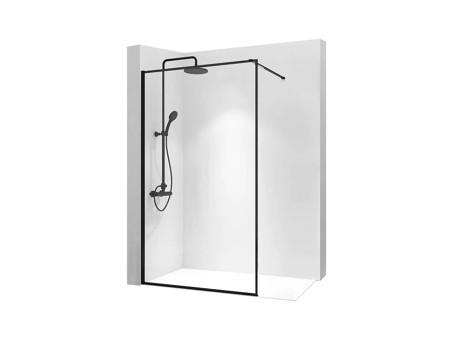 Parede De Chuveiro Rea Bler 70 Czarny