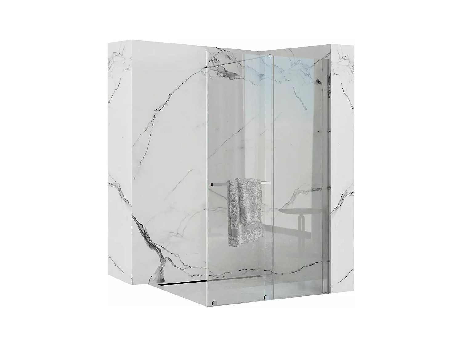 Paroi De Douche Rea Cortis 120 Chrom