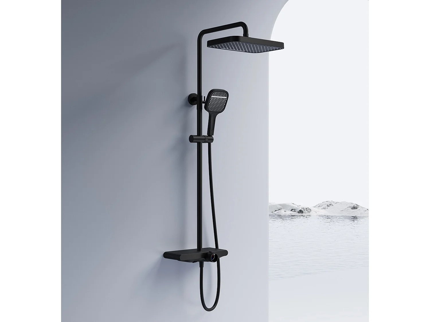 Kit De Douche Rea Bari Black