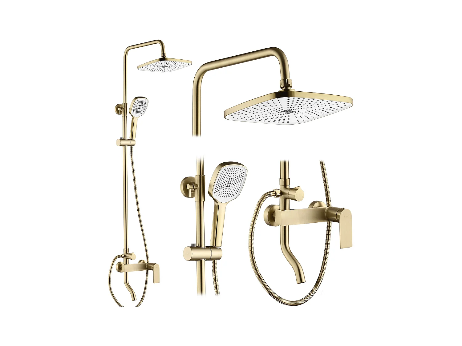 Doucheset Rea My1902-77Gg Storm Brush Gold