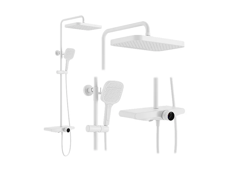 Conjunto De Ducha Rea Bari White