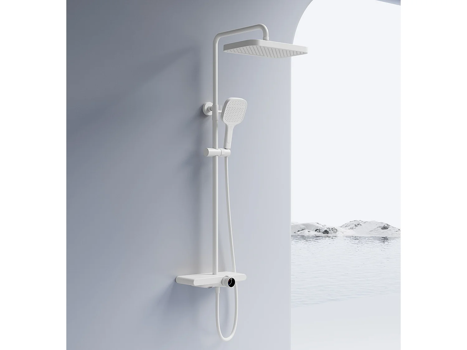 Kit De Douche Rea Bari White