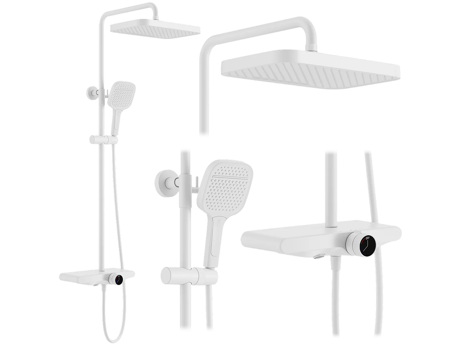 Set Doccia Rea Bari White