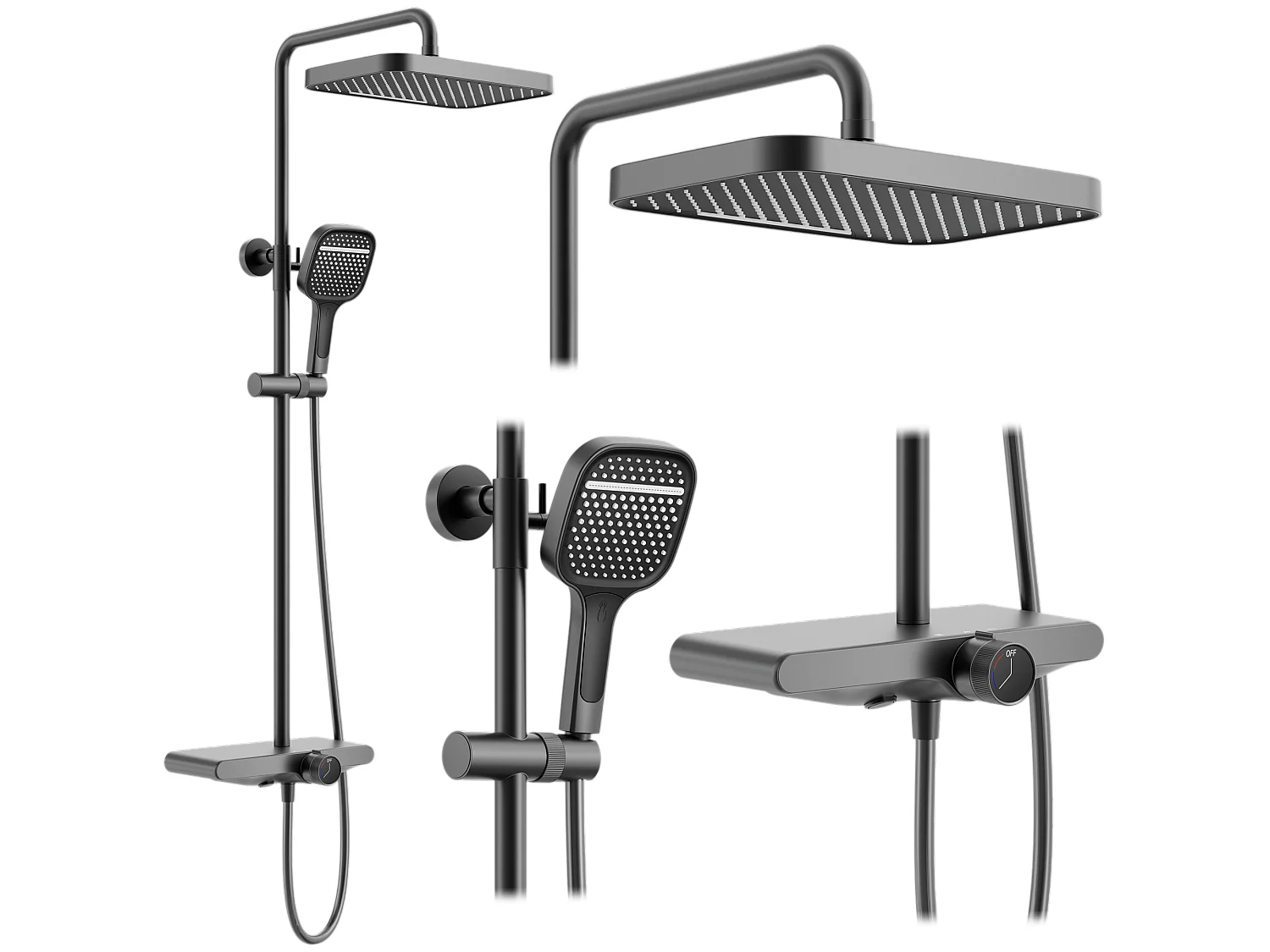 Kit De Douche Rea Bari Titanium