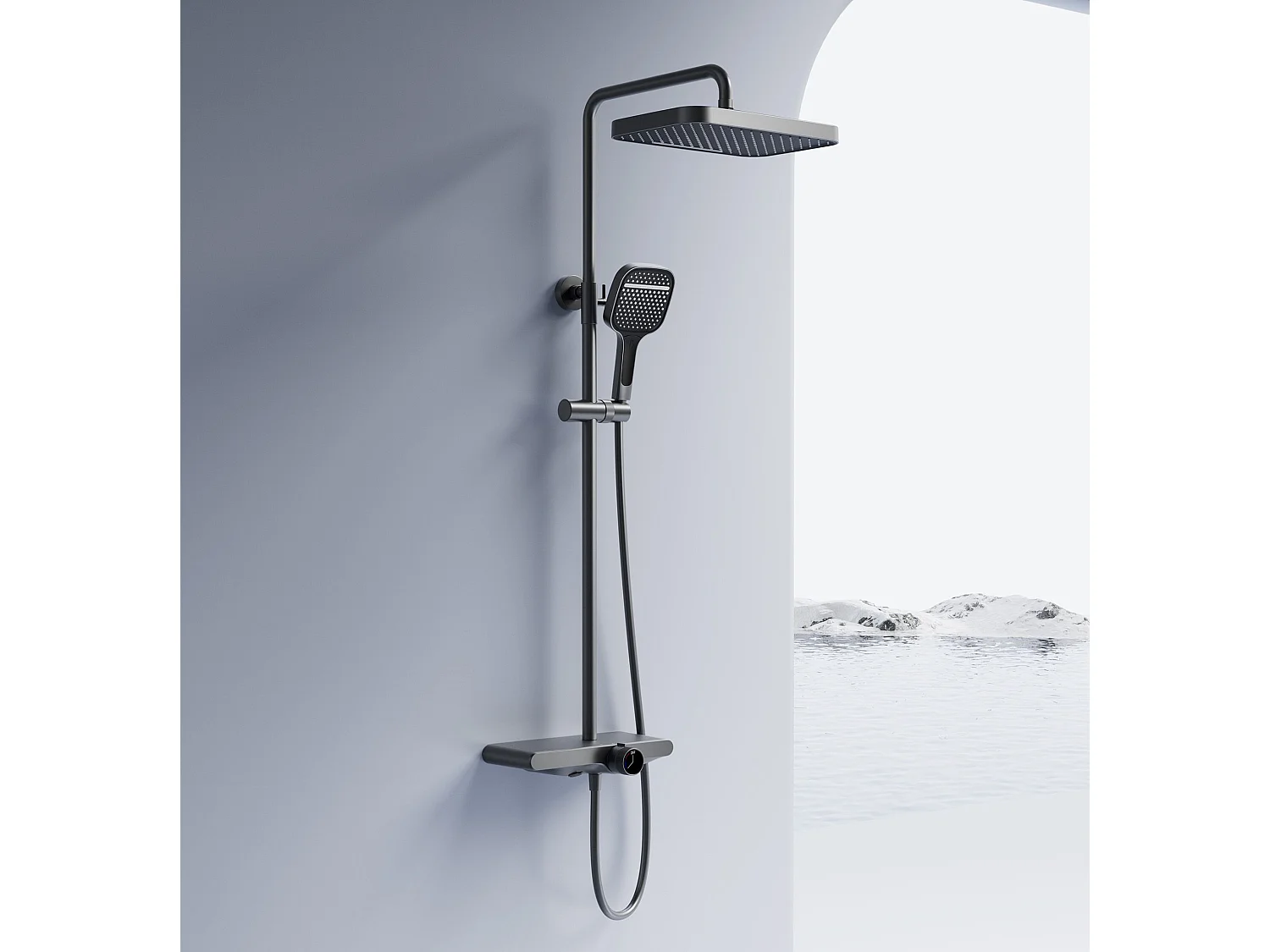 Kit De Douche Rea Bari Titanium