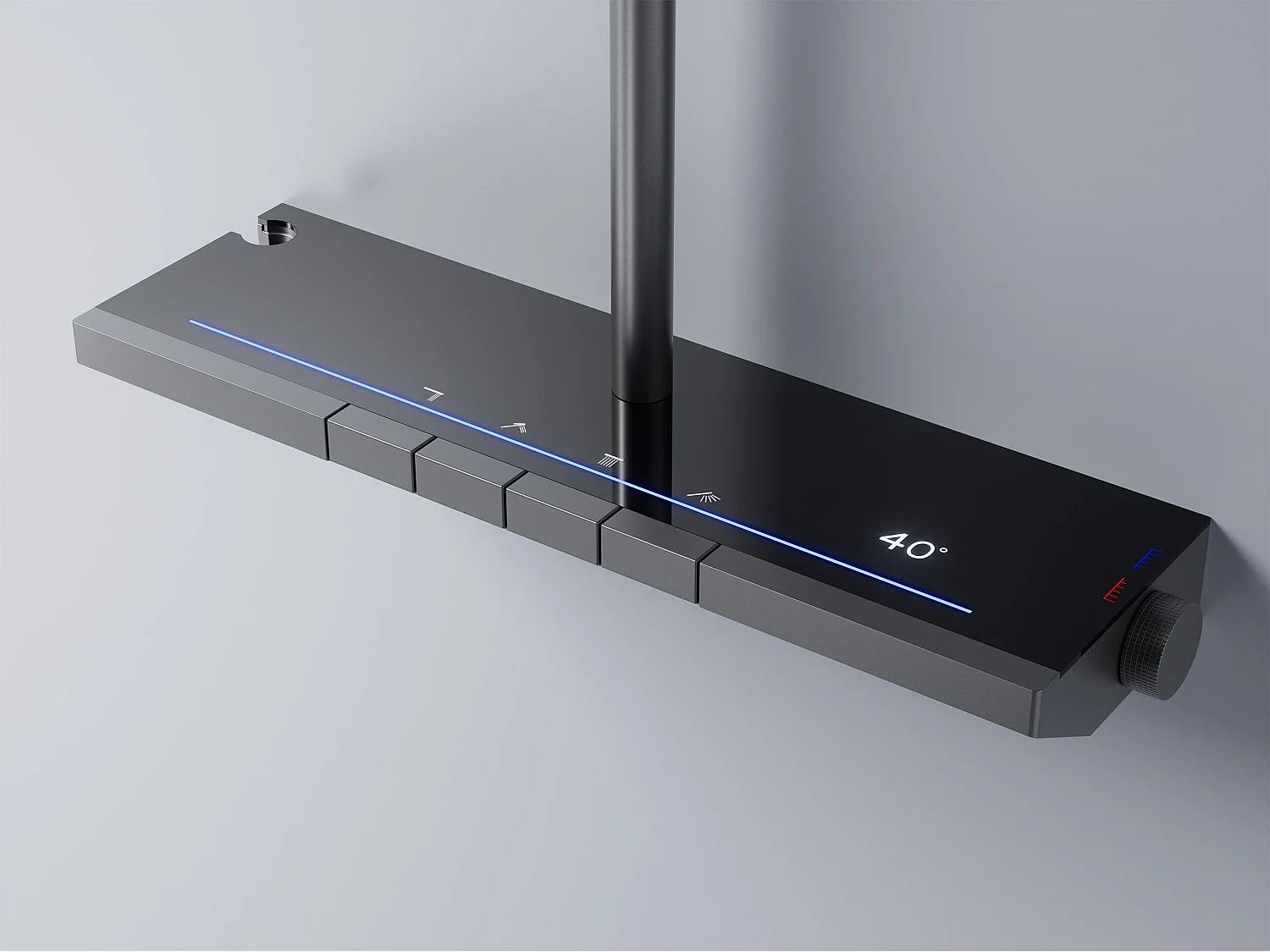 Kit De Douche Rea Pedro Thermostat Titanium