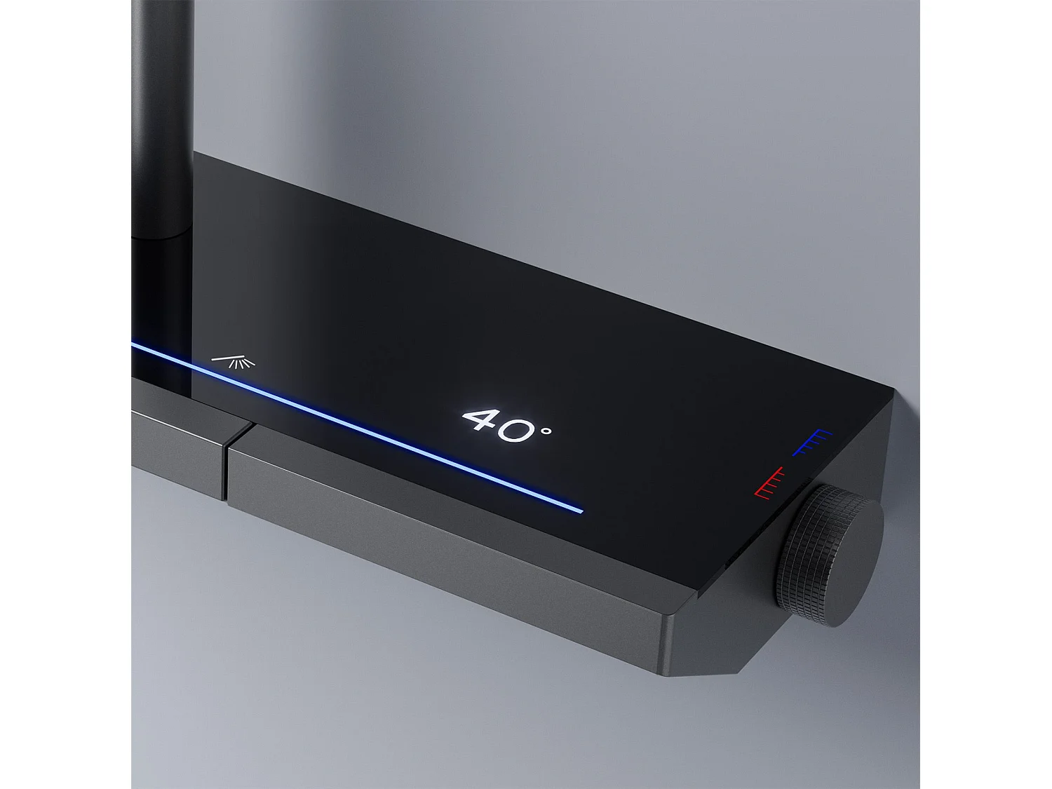 Kit De Douche Rea Pedro Thermostat Titanium