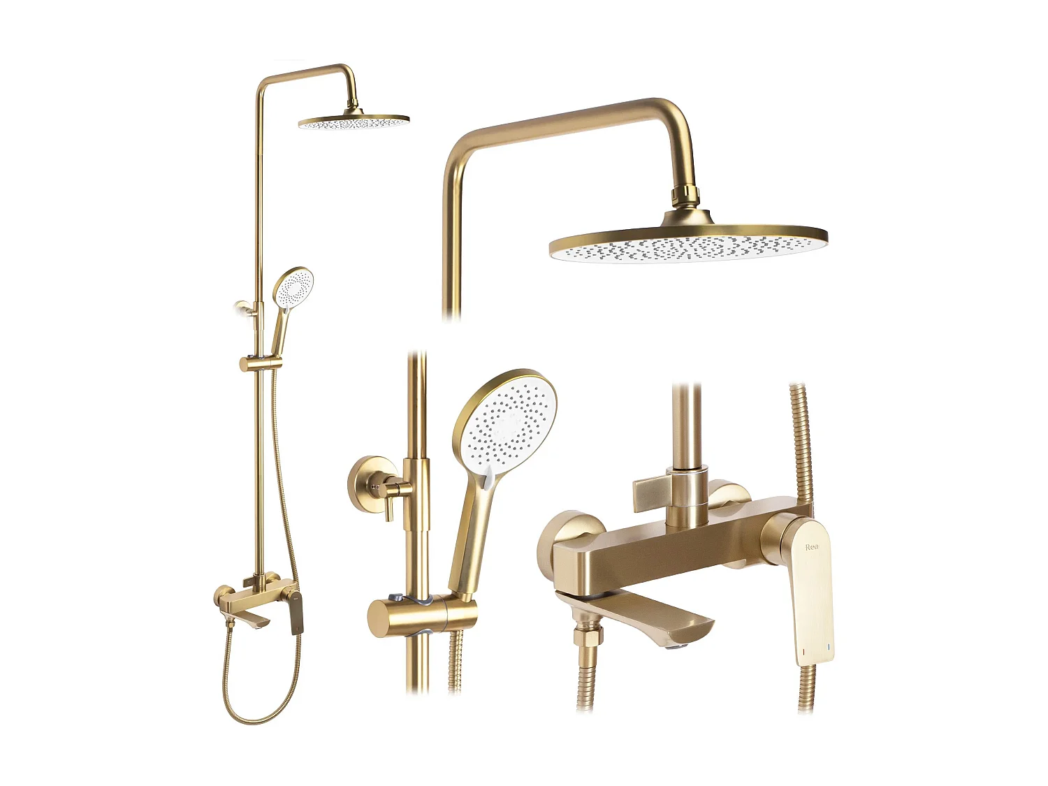 Kit De Douche Rea Avalon Brush Gold