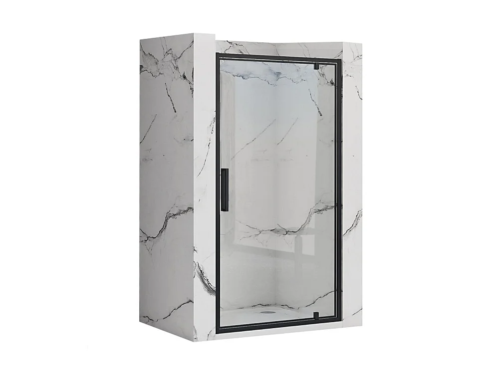 Porte De Douche À Entrouvrir Rea Rapid Swing 80 Black