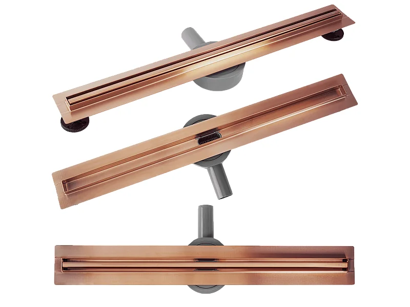 Drenaje Lineal Rea Neox Slim Pro 700 Brush Copper