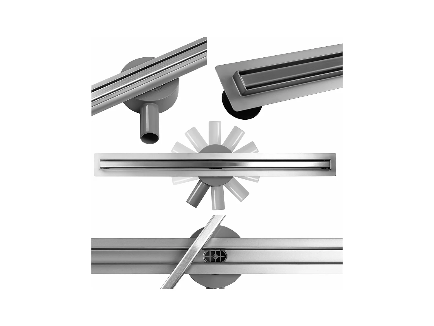 Lineaire Afvoer Rea Eco360 Slim 60 Chrome