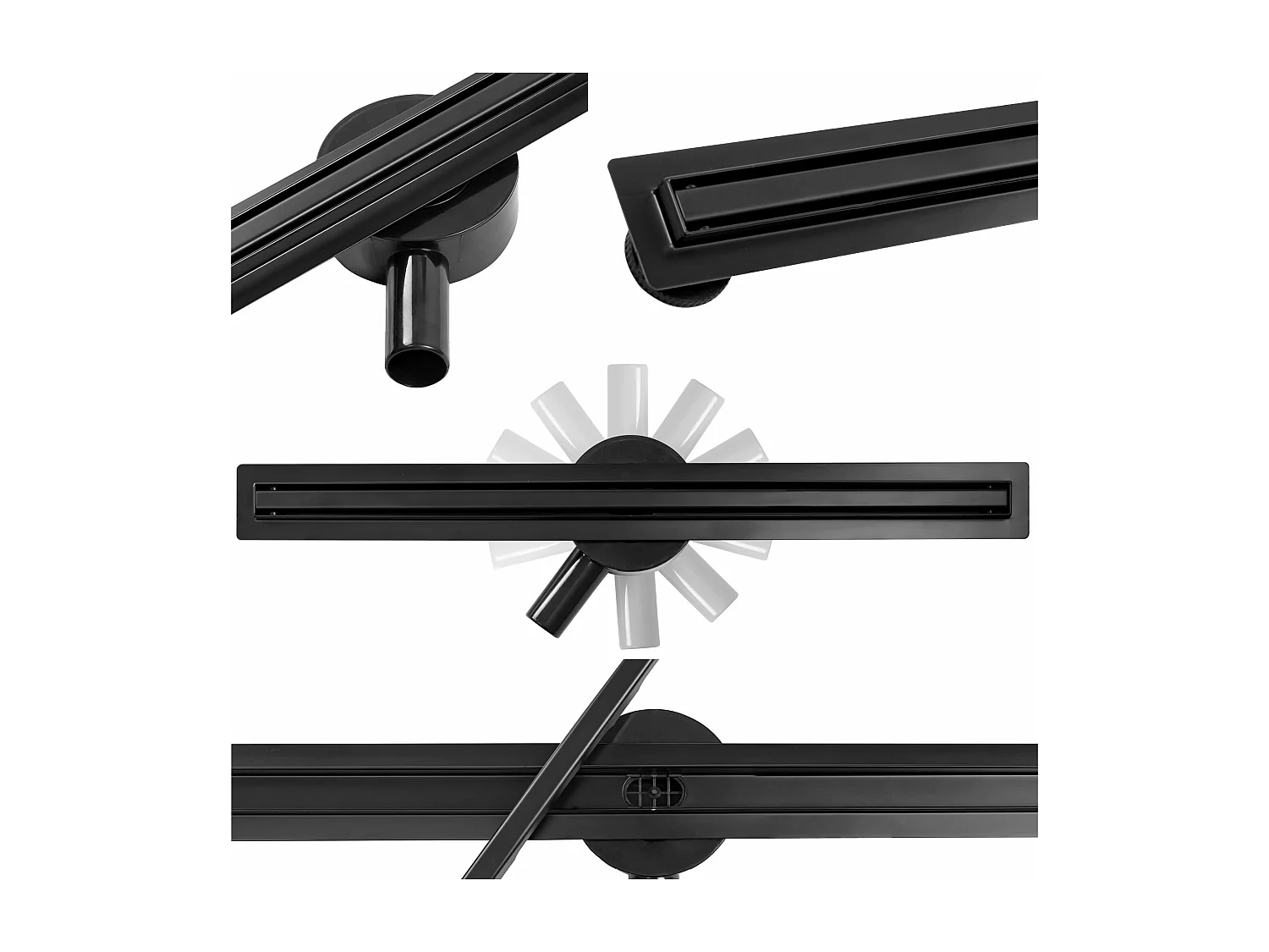 Lineaire Afvoer Rea Eco360 Slim 80 Black