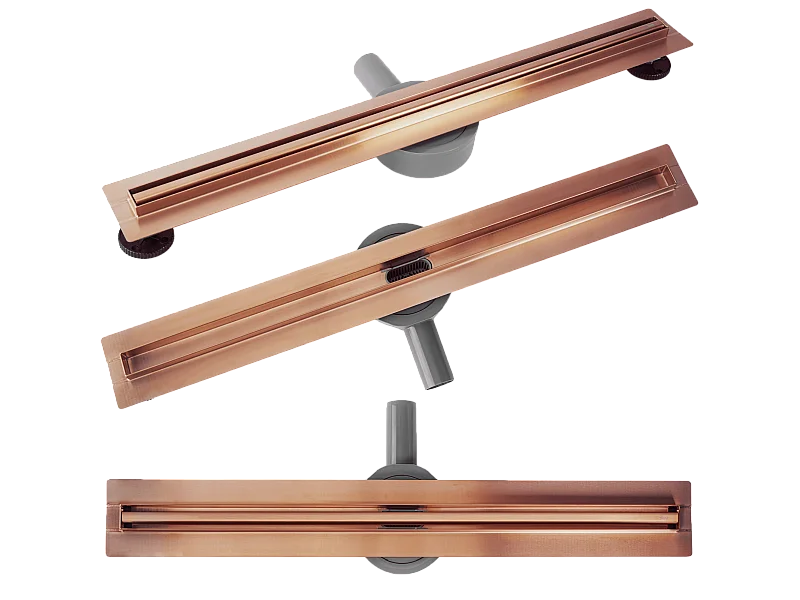 Dreno Linear Rea Neox Slim Pro 800 Brush Copper