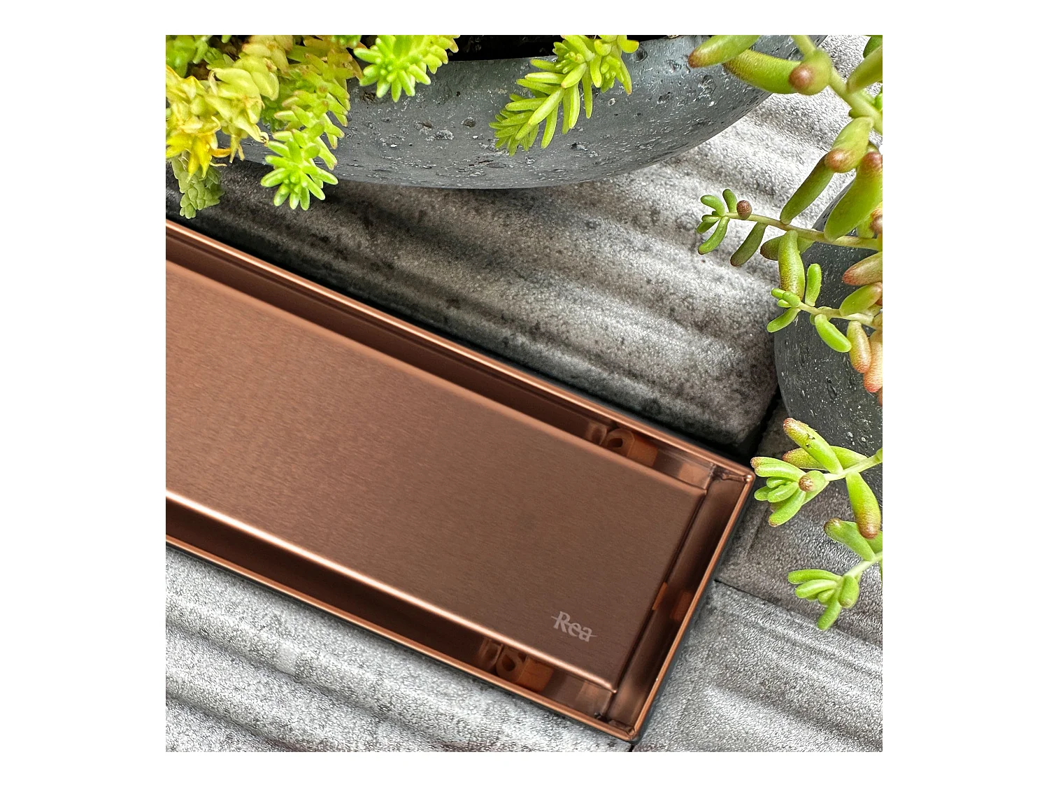 Drain Linéaire Rea Neox Pro 600 Brush Copper