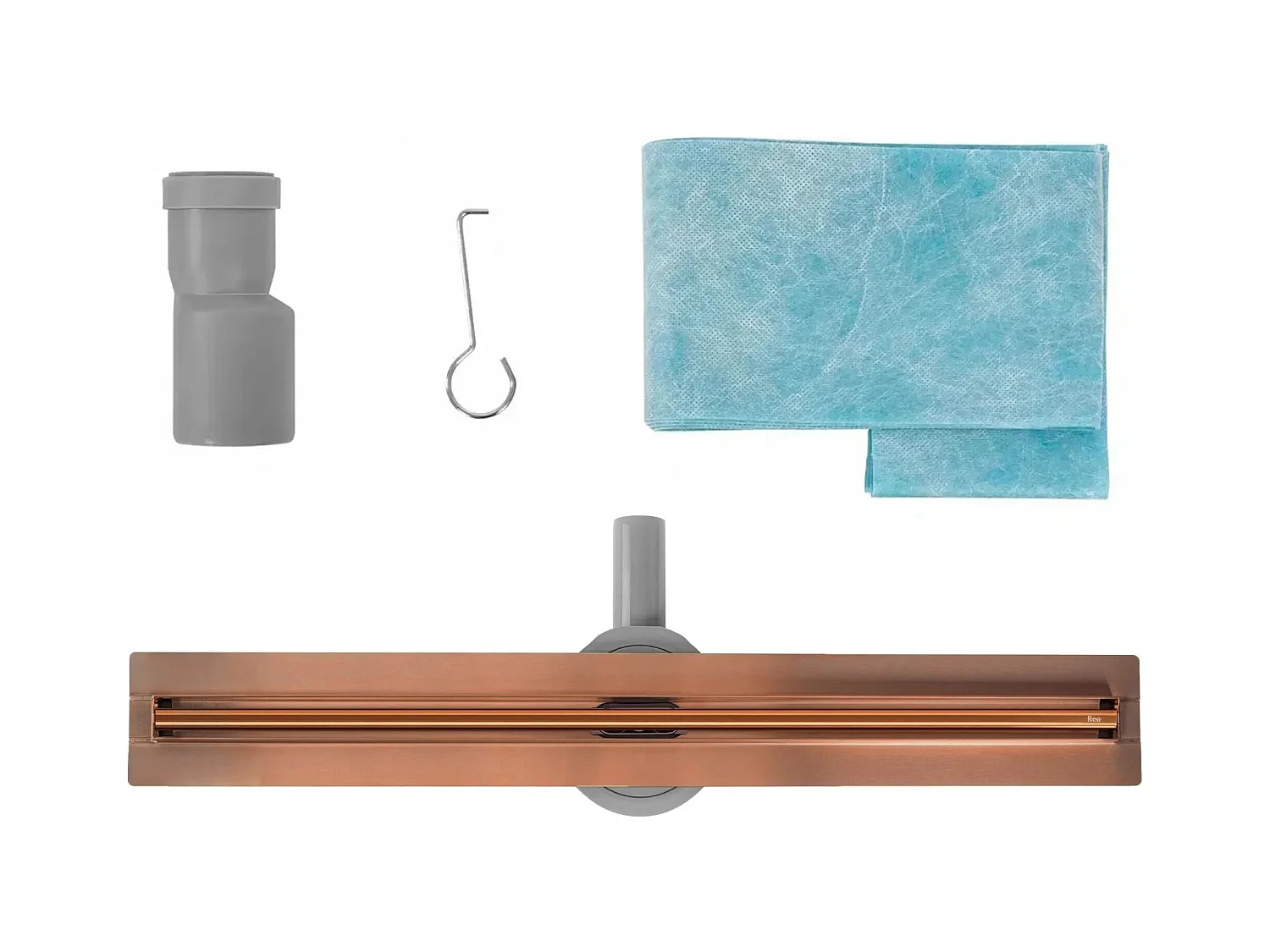 Drain Linéaire Rea Neox Slim Pro 1000 Brush Copper