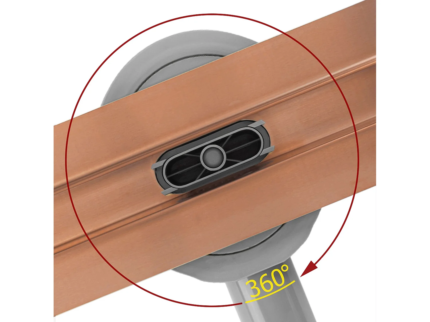 Drain Linéaire Rea Neox Slim Pro 1000 Brush Copper