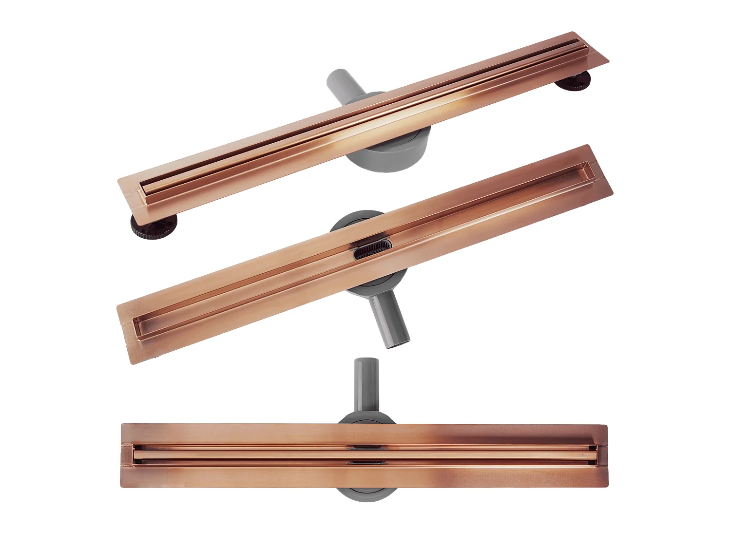 Drain Linéaire Rea Neox Slim Pro 600 Brush Copper
