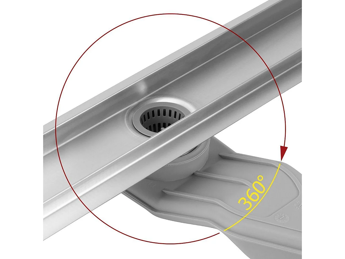 Dreno Linear Rea Neox Superflow 800 Brush Steel